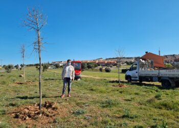 Los niños de Carrascal de Barregas apadrinarán un árbol