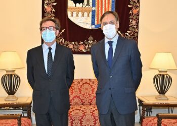 El alcalde de Salamanca se despide del presidente de la Audiencia provincial