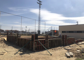 Las nuevas pistas de crossfit y de tenis y el aula del deporte completarán el recinto deportivo del campo de fútbol