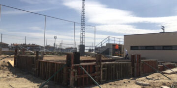 Las nuevas pistas de crossfit y de tenis y el aula del deporte completarán el recinto deportivo del campo de fútbol