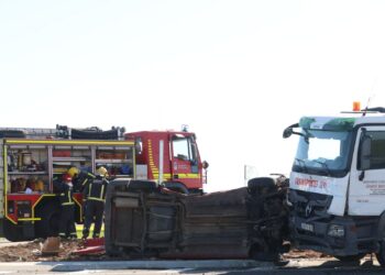Herida una persona en accidente de tráfico en la circunvalación de Gomecello