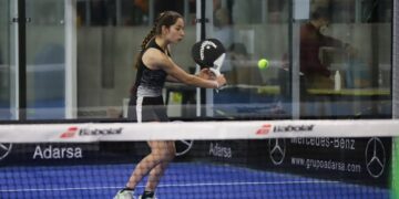 Carmen Goenaga, campeona en Júnior femenino, y Javier Merino, subcampeón en Alevín masculino, completan el podio local en el Nacional de Pádel de Menores