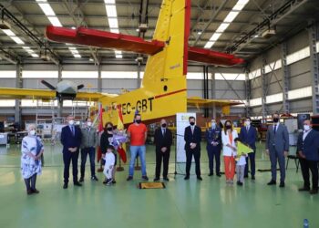 Matacán rinde homenaje al piloto fallecido en la extinción del incendio de Orense en agosto de 2020