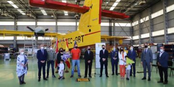 Matacán rinde homenaje al piloto fallecido en la extinción del incendio de Orense en agosto de 2020