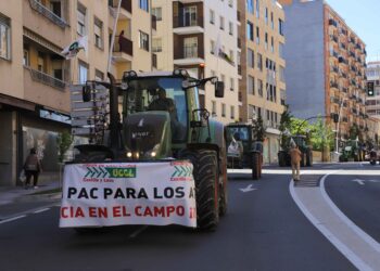 Tractores en las calles de Salamanca para exigir un reparto más justo en las ayudas