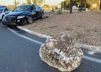 Accidente en avenida de la Vega de Salamanca de Villamayor