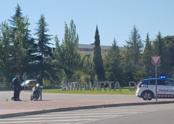 Accidente de moto en la rotonda Base Aérea de Matacán