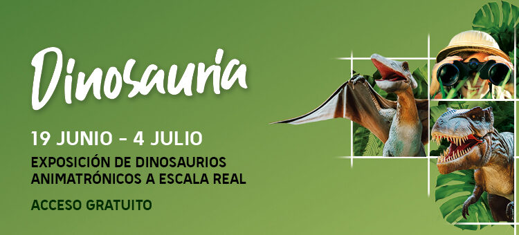 Los dinosaurios llegan este sábado al Centro Comercial El Tormes