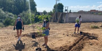 ‘Arbolar’ lleva medio centenar de árboles frutales a la ribera de Santa Marta