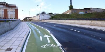 Nuevo tramo de carril bici en el puente Felipe VI para conectar con Santa Marta y Carbajosa
