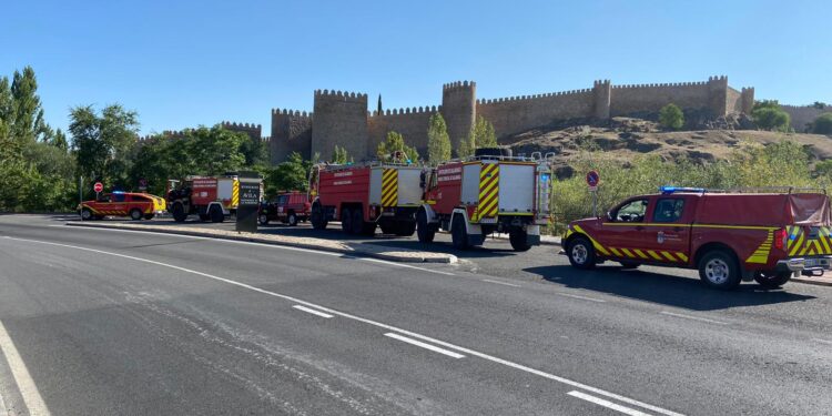 Diputación colabora en la extinción de los incendios de Ávila