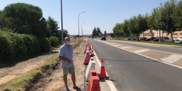 Arrancan las obras de la rotonda que regulará el acceso a Aldeaseca en la N-630