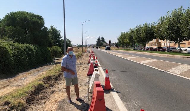 Arrancan las obras de la rotonda que regulará el acceso a Aldeaseca en la N-630