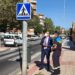 Pizarrales estrena el paso de peatones ‘inteligente’ en la carretera de Ledesma