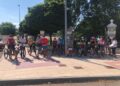 Jornada de voluntariado ambiental de CiberCarba para dejar la Vía Verde libre de residuos