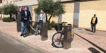 Santa Marta amplía el servicio de alquiler de bicicletas ‘SalEnBici’ con nueve puestos más en la segunda base ubicada en la avenida de Madrid