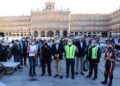 La Plaza Mayor, escenario de la concentración y punto de partida de la ‘Ruta de Ferias’ del Motoclub Ruedas Charras
