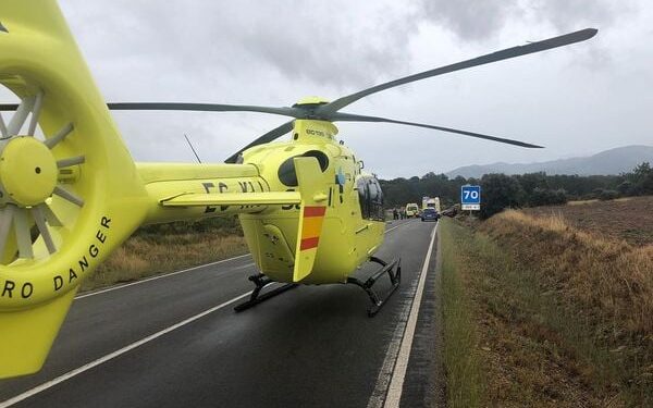 Dos heridos en un accidente de tráfico en Morasverdes