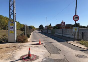 La Diputación ejecuta la pavimentación del tramo inicial de acceso a Cabrerizos a través de Las Dunas