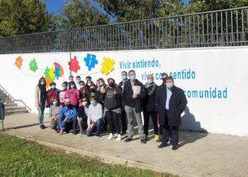 Un nuevo mural apuesta por la integración y dar visibilidad a la salud mental