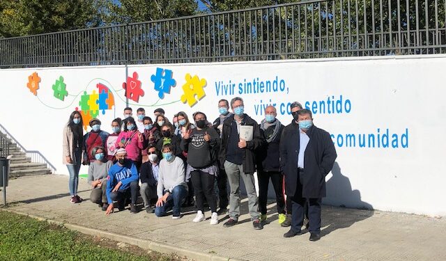 Un nuevo mural apuesta por la integración y dar visibilidad a la salud mental