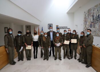 El ‘empleo verde’ abre nuevas posibilidades laborales a los diez alumnos que concluyen su formación en la mejora y conservación de zonas verdes