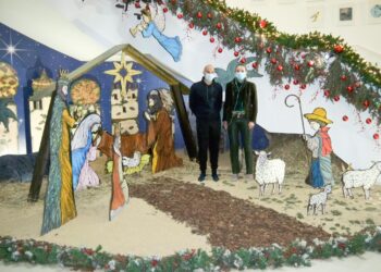 Belén navideño y un photocall en las dependencias del Ayuntamiento