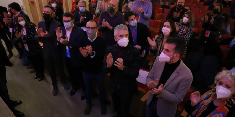 Tudanca y Grande Marlaska clausuran el Congreso que sitúa a Serrada como líder de los socialistas de Salamanca