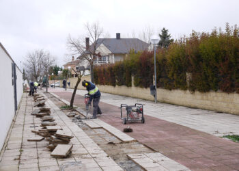 Comienzan las obras para reordenar la peatonalización de la calle Soria en Albahonda I