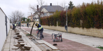 Comienzan las obras para reordenar la peatonalización de la calle Soria en Albahonda I