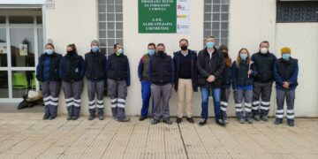 La primera AFE de la localidad inicia los trabajos en la especialidad de albañilería y revestimientos en instalaciones municipales