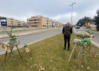 Nuevos elementos ornamentales realizados con madera de restos de poda