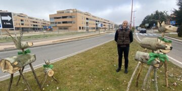 Nuevos elementos ornamentales realizados con madera de restos de poda