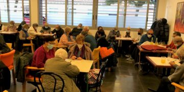La Asociación de Mayores celebra la Navidad con la degustación de un cocido y una sesión de bingo especial