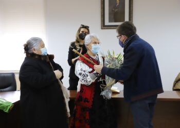 Las águedas retoman su fiesta y salen a la calle con Mari Paz González como aguedera mayor