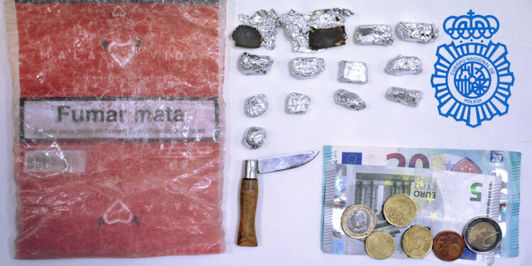 Detenido en Béjar un varón con trece envoltorios de hachís