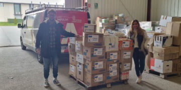Recogida de 800 kilos de material para enviar a los afectados por la guerra en Ucrania