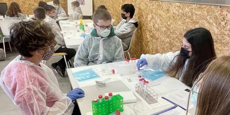 Pequeños científicos aprenden a purificar el ADN