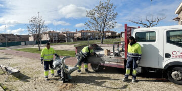Nueva zona para hacer ejercicios biosaludables en Carpihuelo