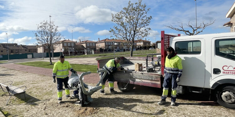 Nueva zona para hacer ejercicios biosaludables en Carpihuelo
