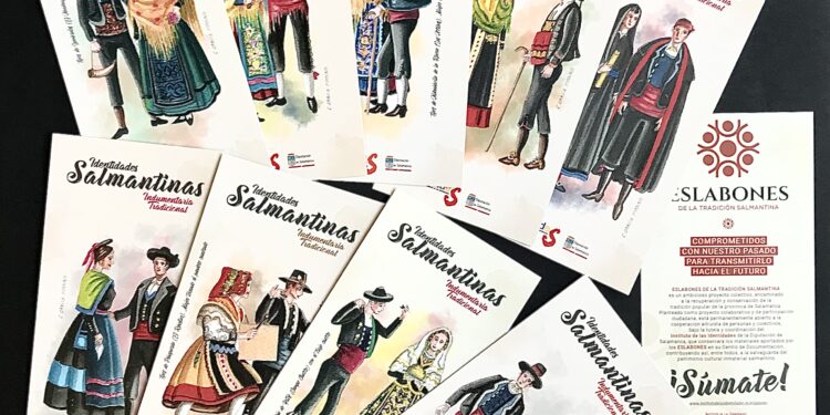 La indumentaria tradicional es el tema elegido para ilustrar los marcapáginas editados por el Día del Libro
