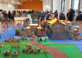 Los niños crearán el cómic más grande de Playmobil para poner el broche final a la Feria de los Clicks
