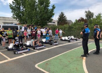 Los escolares de 4º a 6º de Primaria, los primeros en aprender Educación Vial con karts eléctricos