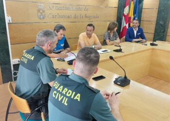 Ayuntamiento, Guardia Civil y Policía Local establecen el dispositivo para garantizar la seguridad en las Fiestas del Señor de Carbajosa
