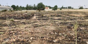 Los bomberos tienen que actuar en Santa Marta por un incendio en el Paseo Valdelagua