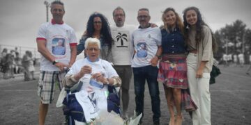 El campo de fútbol de Doñinos ya lleva el nombre de Joaquín Grimaldo, el impulsor del deporte rey en el municipio