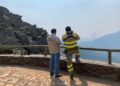 El delegado territorial de la Junta de Castilla y León visita las zonas afectadas por los incendios
