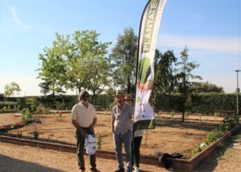 Los jardines de entrada a Peñasolana ya lucen 40 nuevos árboles frutales