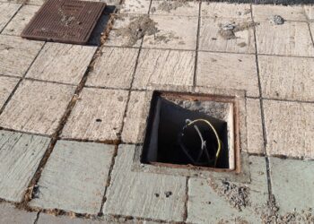 Tercer robo de cable que deja sin alumbrado público a buena parte de los vecinos de Santa Bárbara