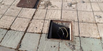 Tercer robo de cable que deja sin alumbrado público a buena parte de los vecinos de Santa Bárbara